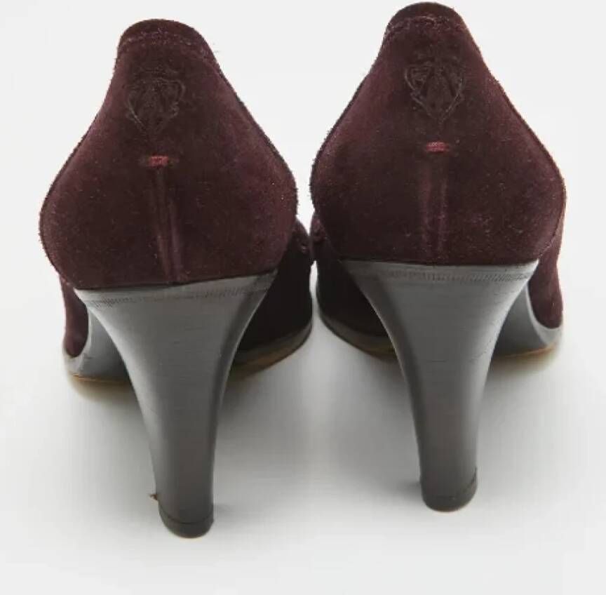 Gucci Vintage Pre-owned Suede heels Purple Dames