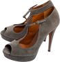 Gucci Vintage Pre-owned Suede sandals Gray Dames - Thumbnail 3