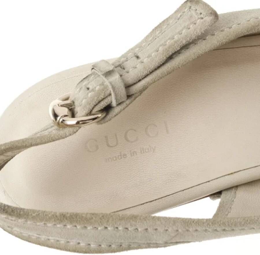 Gucci Vintage Pre-owned Suede sandals Gray Dames