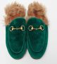 Gucci Vintage Pre-owned Velvet flats Green Dames - Thumbnail 2