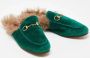 Gucci Vintage Pre-owned Velvet flats Green Dames - Thumbnail 3