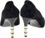 Gucci Vintage Pre-owned Velvet heels Black Dames - Thumbnail 4