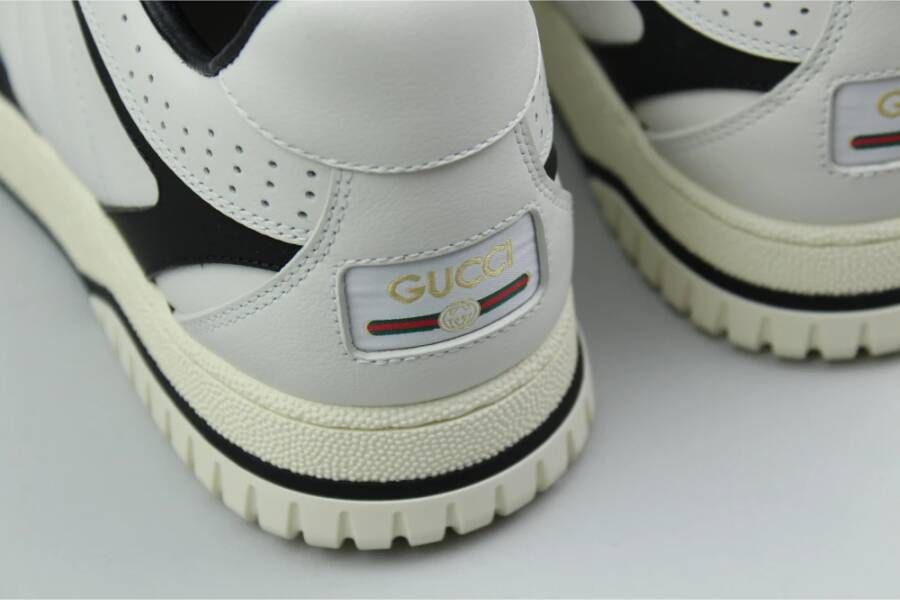 Gucci Witte Leren Re-Web Trainer Sneakers White Heren