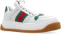 Gucci Witte Leren Sneakers met Groen en Rood Detail White Dames - Thumbnail 2