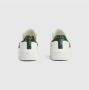 Gucci Witte Leren Sneakers met Groene en Rode Webband White Dames - Thumbnail 2