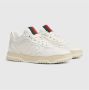 Gucci Witte leren sneakers met webdetail White Dames - Thumbnail 2