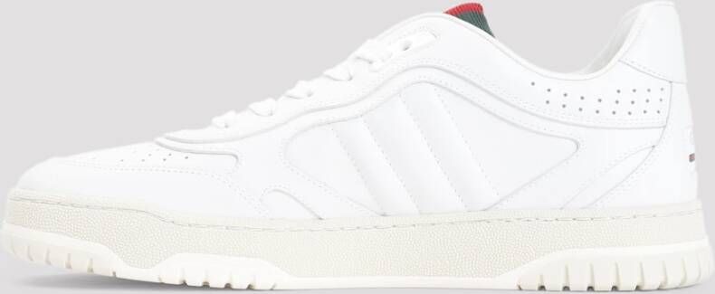 Gucci Witte Leren Sneakers Stijlvol Model White Heren