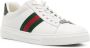 Gucci Witte Leren Web-Stripe Sneakers White Dames - Thumbnail 2