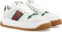 Gucci Witte Sneakers met Groen en Rood Web Multicolor Heren - Thumbnail 2
