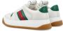 Gucci Witte Sneakers met Groen en Rood Web Multicolor Heren - Thumbnail 4
