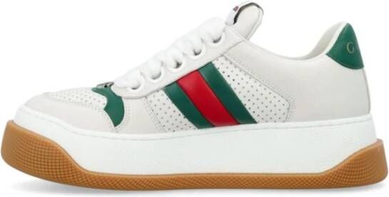 Gucci Witte Sneakers met Webdetail White Dames