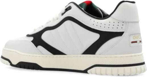 Gucci Witte Sneakers met Webdetailing White Heren