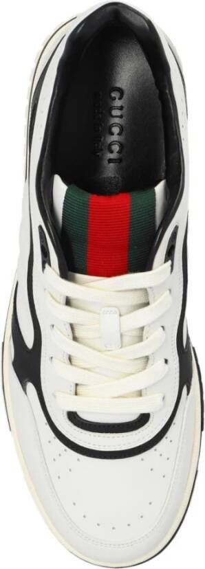 Gucci Witte Sneakers met Webdetailing White Heren