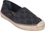 Gucci Zwarte Canvas Espadrilles met Leren Afwerking Black Dames - Thumbnail 2