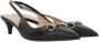 Gucci Zwarte hoge slingback met metalen gesp Black Dames - Thumbnail 2