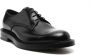 Gucci Zwarte Leren Logo Derby Schoenen Black Heren - Thumbnail 2