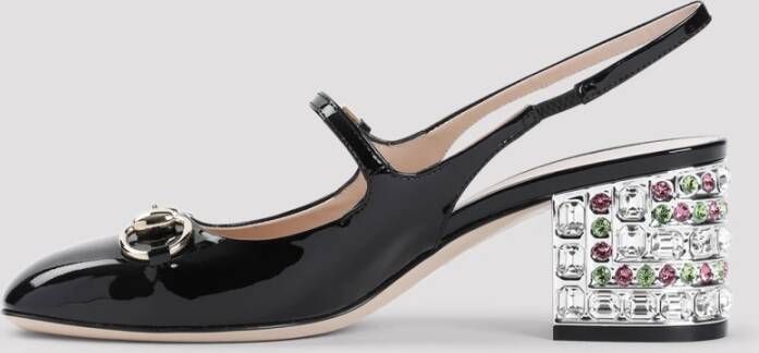 Gucci Zwarte Leren Pumps voor Vrouwen Black Dames