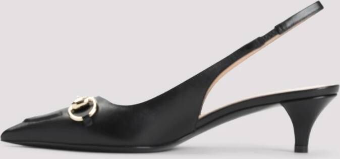 Gucci Zwarte Leren Pumps voor Vrouwen Black Dames