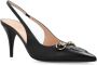 Gucci Zwarte Leren Slingback Pumps Black Dames - Thumbnail 2