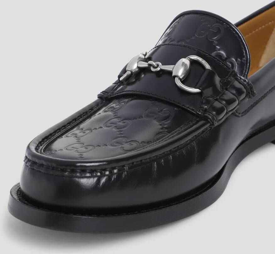 Gucci Zwarte Mocassin Schoenen Black Heren