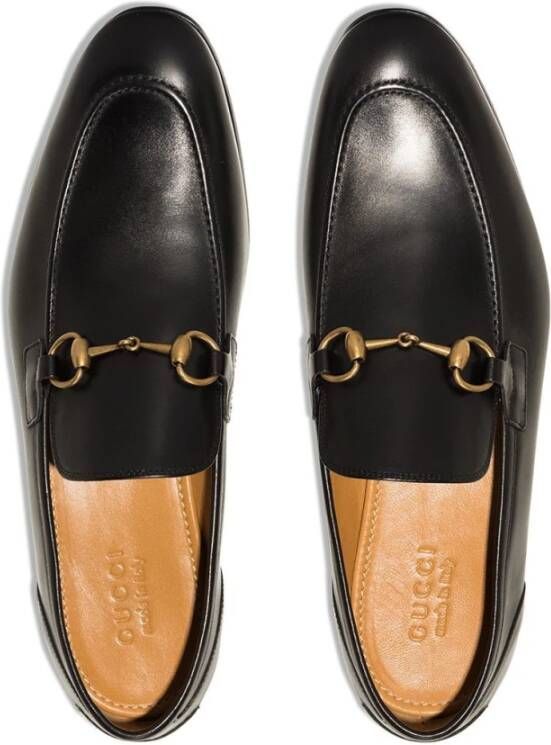 Gucci Zwarte platte schoenen Elegant stijl Black Heren