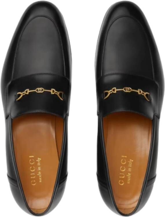 Gucci Zwarte Platte Schoenen Elegant Stijl Black Heren