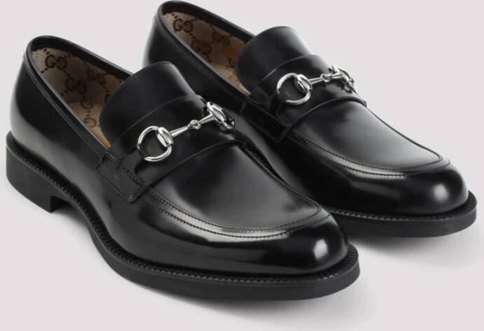 Gucci Zwarte Tempe Loafers Black Heren