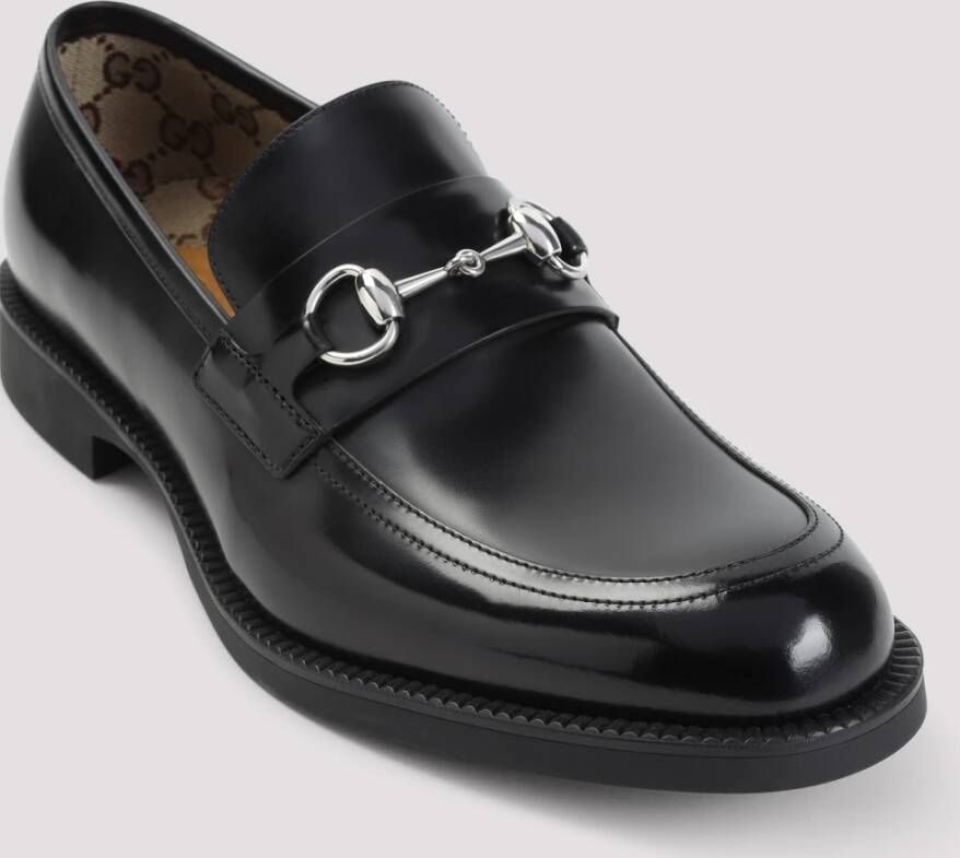 Gucci Zwarte Tempe Loafers Black Heren