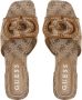 Guess Zomer Dames Sandalen Collectie Polyester Beige Dames - Thumbnail 11