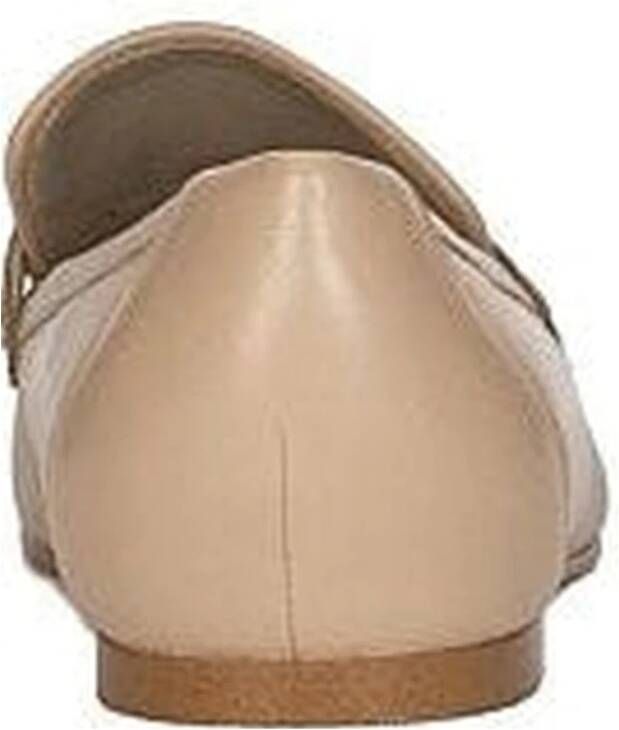 Guess Beige Leren Loafers voor Vrouwen Beige Dames