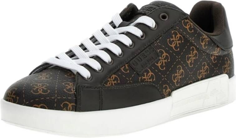 Guess Bruine Casual Synthetische Sneakers Brown Heren