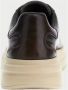 Guess Bruine Leren Distressed Sneakers Brown Heren - Thumbnail 3