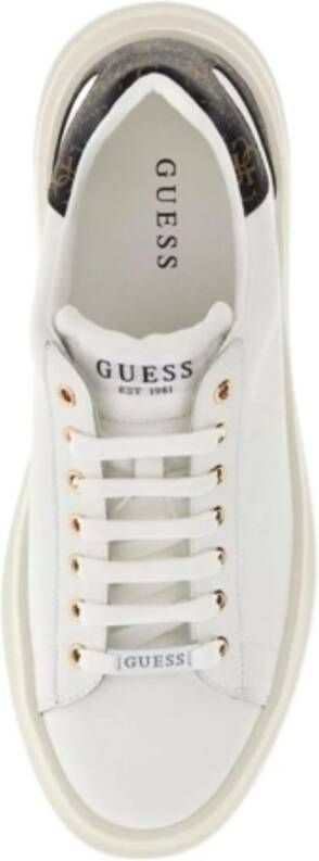 Guess Casual Sneakers voor Mannen in Wit Bruin White Dames