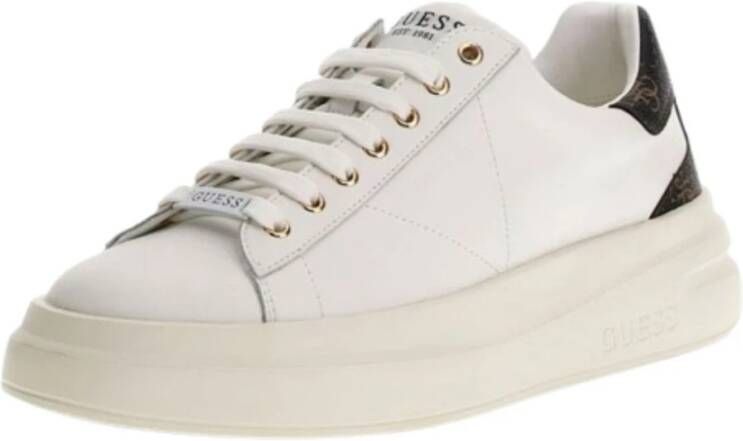 Guess Casual Sneakers voor Mannen in Wit Bruin White Dames