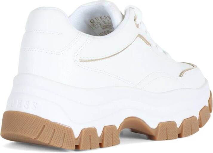 Guess Chunky Eco-Leer Logo Sneakers White Dames