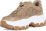 Guess Chunky Ecoleather Logo Print Sneakers Brown Dames - Thumbnail 5