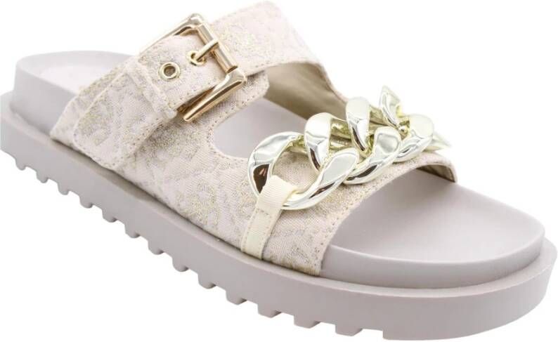 Guess Comfort Slipper Popelier Beige Dames