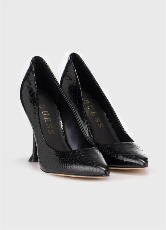 Guess Croco Patroon Hoge Hak Schoenen Black Dames