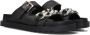 Guess Zwarte Slip-On Sandalen met Rubberen Zool Black Dames - Thumbnail 12