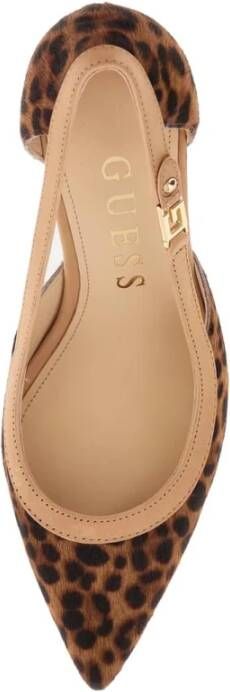 Guess Dierenprint hoge hakken pumps Brown Dames