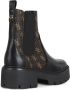 Guess Eco Lederen Logo Print Laars Black Dames - Thumbnail 3