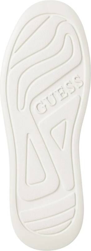 Guess Eenvoudige Vetersneakers White Dames