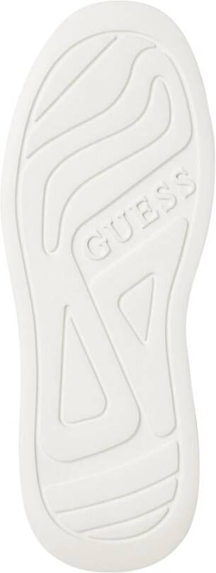 Guess Eenvoudige Vetersneakers White Heren