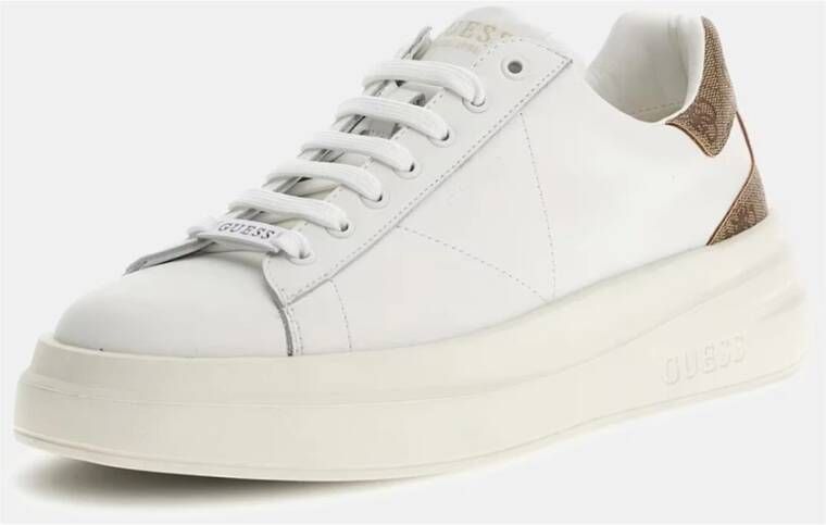 Guess Elba Logo Sneakers Beige Heren