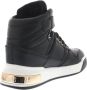 Guess Zwarte Hoge Sneakers van Synthetisch Leer voor Dames Black Dames - Thumbnail 6