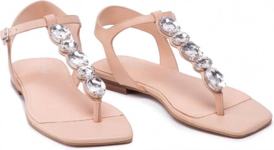 Guess Flat Sandals Beige Dames