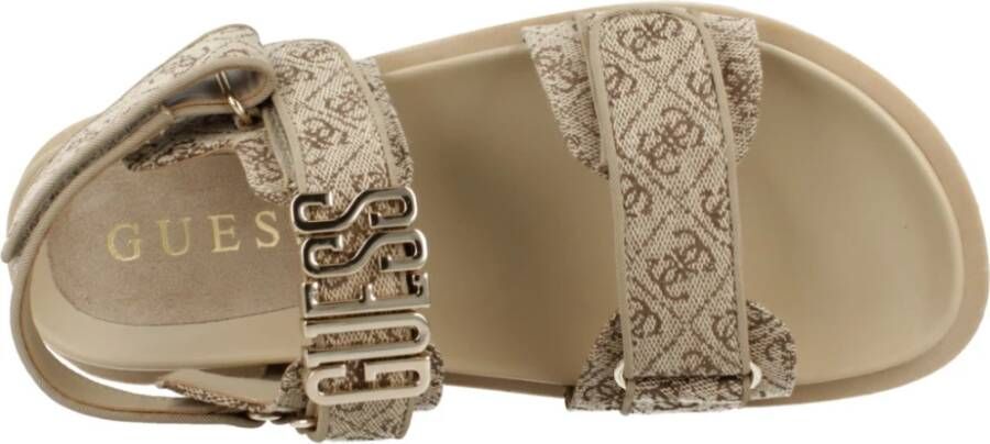 Guess Flat Sandals Beige Dames