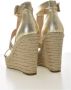 Guess Gouden Espadrilles Sandalen Hoge Hak Yellow Dames - Thumbnail 3