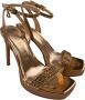 Guess Gouden katoenen sandalen met gespsluiting Yellow Dames - Thumbnail 3