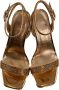 Guess Gouden katoenen sandalen met gespsluiting Yellow Dames - Thumbnail 5